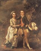 Thomas Gainsborough Portrait of Elizabeth and Charles Bedford oil on canvas